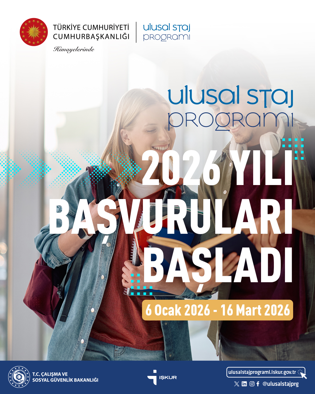Ulusal Staj Programı 2026 Yılı Başvuruları Başladı!