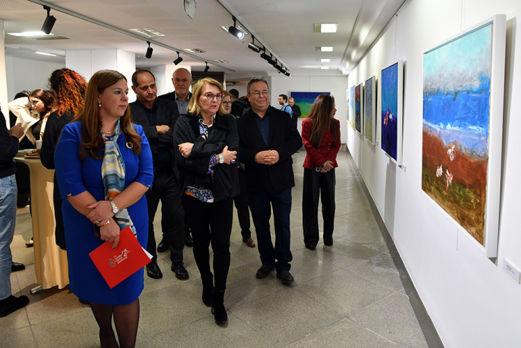 İhsan Doğrusöz “Denizcinin Günlüğü; Minimal İmgeler” Resim Sergisi Açıldı